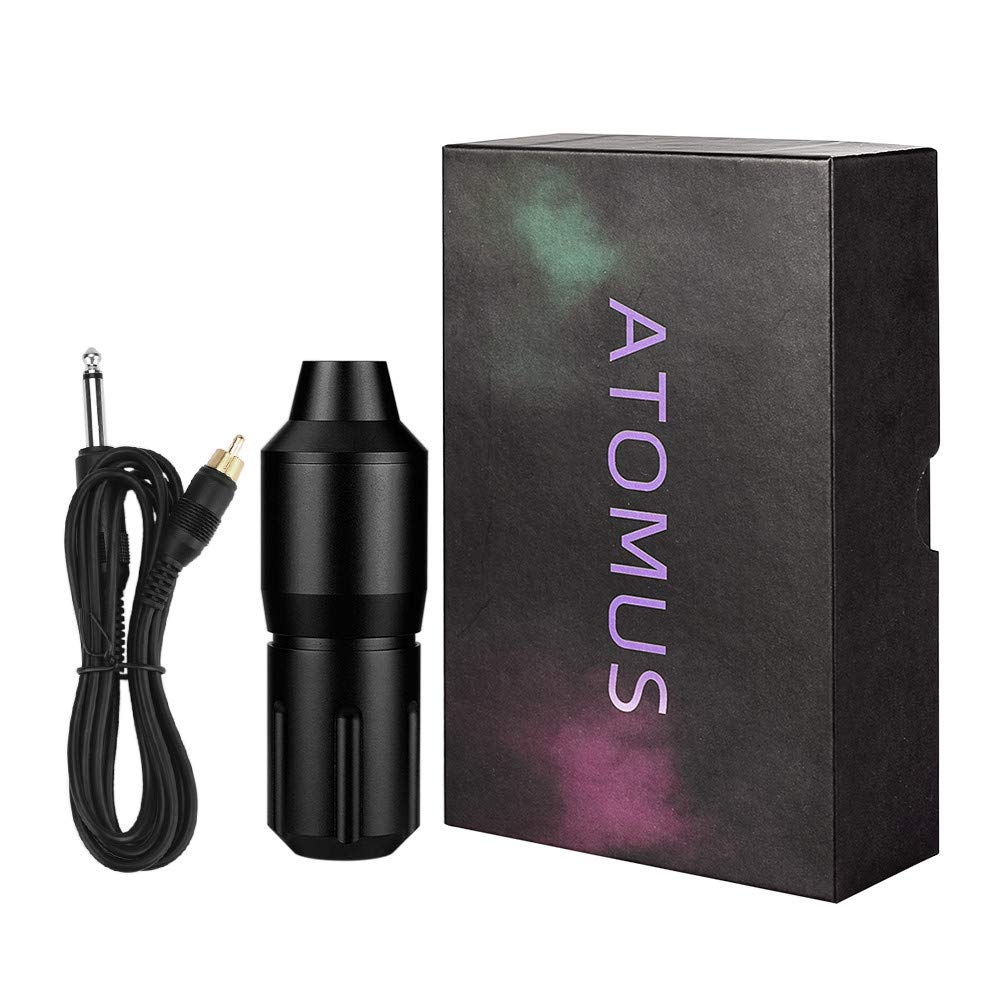 Aparat de tatuaj rotativ profesional 9000 r/min, masina de tatuat din aluminiu, cu cablu RCA, tip stilou