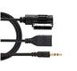 Cablu adaptor AMI MDI MMI AUX jack 3,5mm si USB pentru Audi A3/A4/A5/A6/A8/Q5/Q7/R8/TT, Volkswagen, Seat, Skoda, lungime 2m