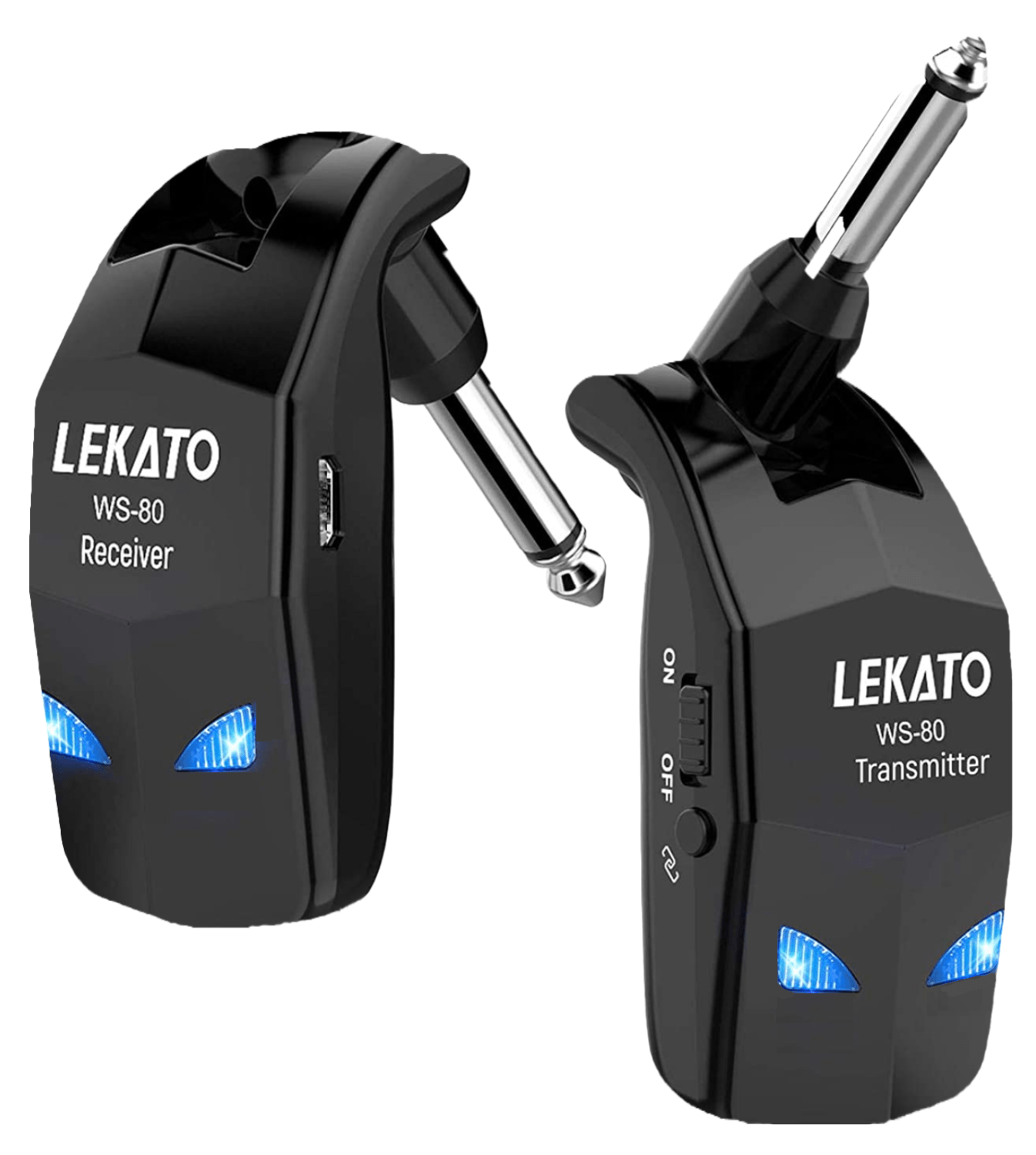 Sistem wireless pentru chitara 2,4 GHz cu 8 ore de functionare, transmitator si receptor fara fir, plug and play, pentru chitara electrica, chitara bass