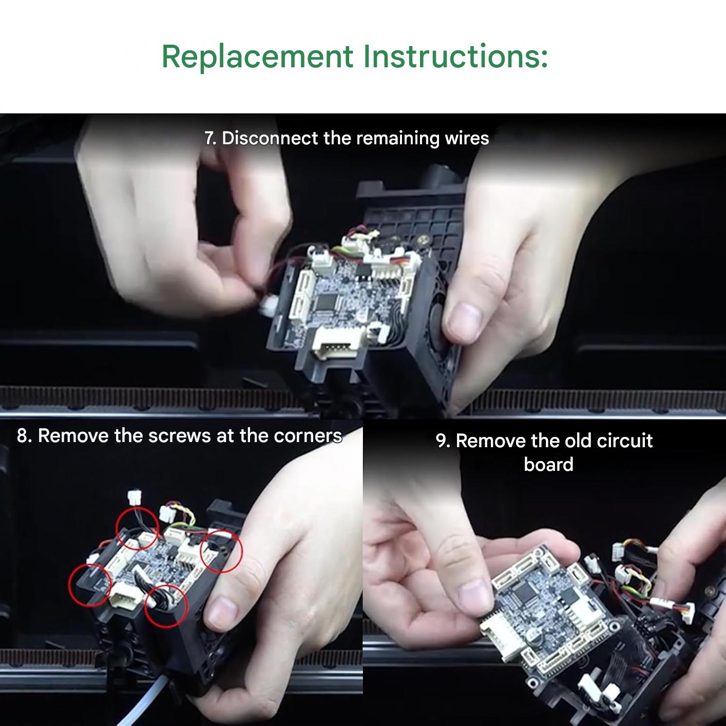 Kit placa adaptor pentru imprimante 3D Creality K2/K2 Plus/K2 Pro – PCB/PCBA pentru capul sculei K2, modul breakout cu accesorii, MCU-GD32F303CBT6
