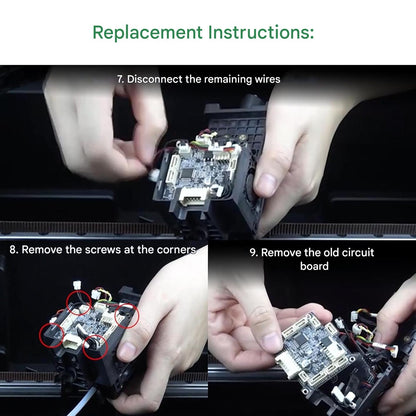 Kit placa adaptor pentru imprimante 3D Creality K2/K2 Plus/K2 Pro – PCB/PCBA pentru capul sculei K2, modul breakout cu accesorii, MCU-GD32F303CBT6