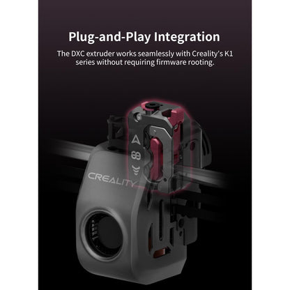 Kit extruder pentru imprimanta 3D Creality DXC K1/K1 Max/K1C – Phaetus Runice oficial, acoperire RNC, detectare inteligenta a ruperii filamentului, compatibil PLA/ABS/TPU/CF, plug & play, angrenaj dublu