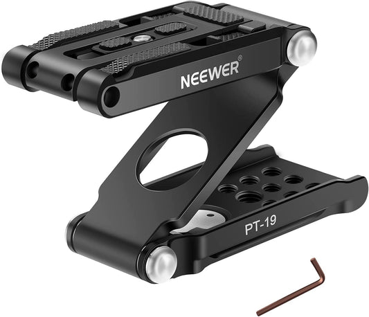 Cap trepied tip Z 2 in 1 cu suport telefon, placuta Z-Type din aliaj de aluminiu pentru camera DSLR si smartphone cu filet 1/4" si 3/8", capacitate incarcare 3 kg, Neewer PT-19