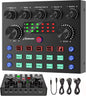 Placa de sunet multifunctionala V8, Bluetooth, mixer cu 10 efecte sonore, plug and play, reducere a zgomotului cu chip DSP dual, schimbare voce, pentru streaming live, podcast, smartphone, PC