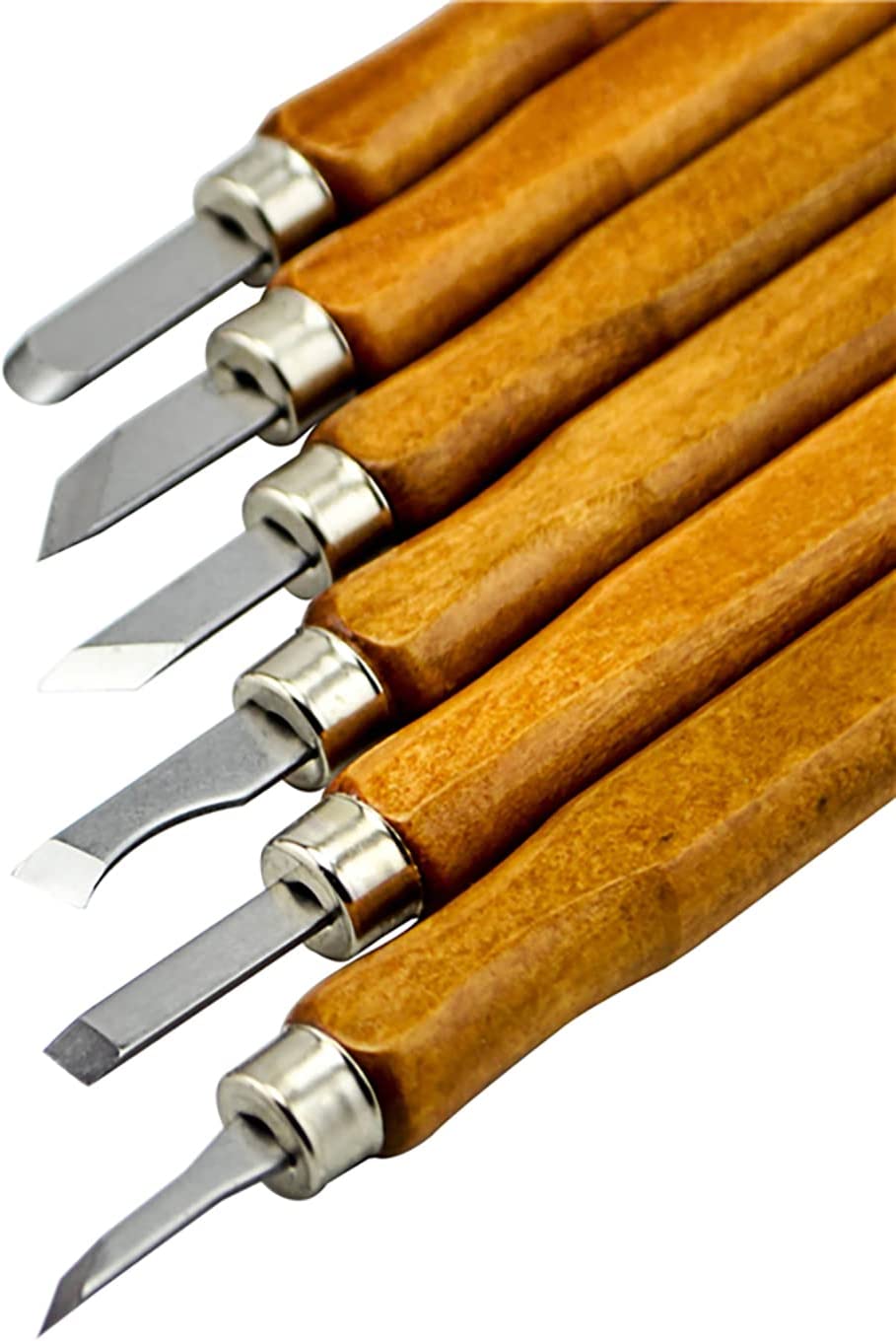 Set 12 dalti pentru sculptura, tamplarie, gravura, pentru lemn, ceara, argila, cu husa, piatra de ascutit si manusi de protectie