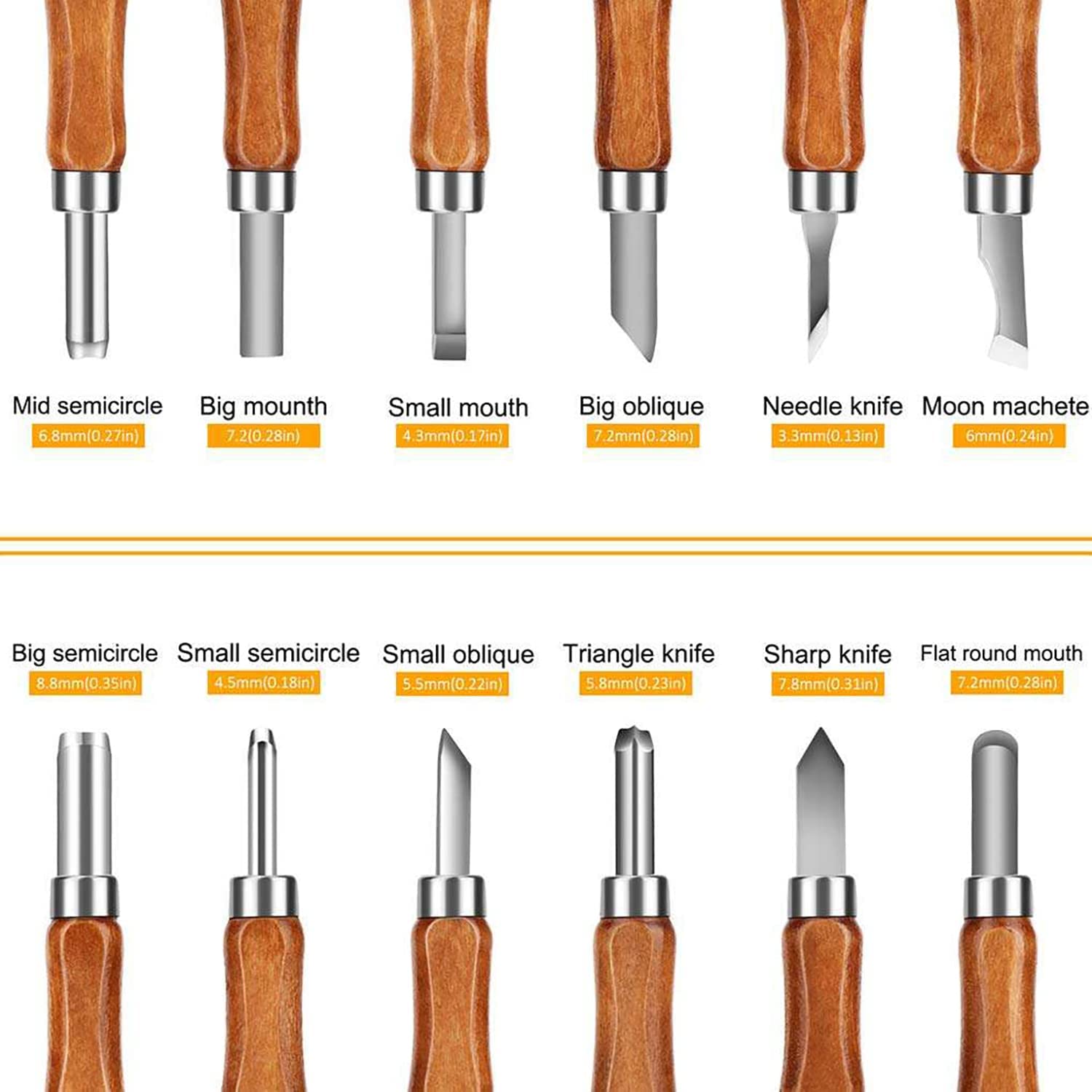 Set 12 dalti pentru sculptura, tamplarie, gravura, pentru lemn, ceara, argila, cu husa, piatra de ascutit si manusi de protectie