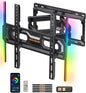Suport TV de perete, universal, LED cu Sincronizare Muzicala, brat reglabil, diagonala de 26-65 inch, suporta greutate pana la 45 kg, VESA 400 x 400 mm