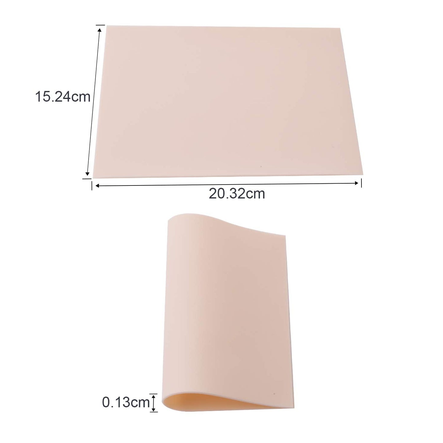Set 10 piei artificiale practica, piele pentru micropigmentare si tatuaje, cu 2 fete, 20 x 15 cm din cauciuc