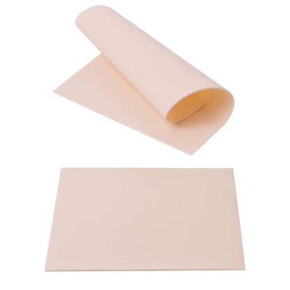 Set 10 piei artificiale practica, piele pentru micropigmentare si tatuaje, cu 2 fete, 20 x 15 cm din cauciuc