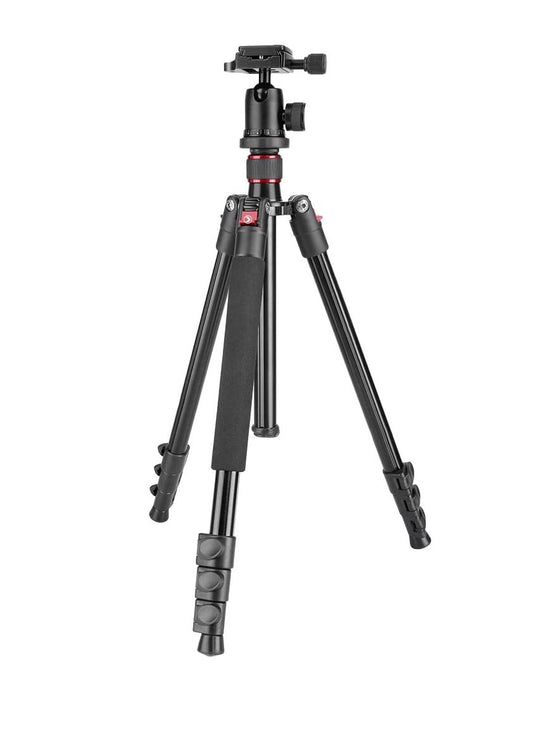 Trepied foto telescopic Neewer 56-158 cm, cap cu bila cu placa de eliberare rapida, suruv 1/4 inch, picioare rotative 180 grade, cu geanta de protectie si transport, capacitate de incarcare pana la 8 kg, pentru camera foto, video