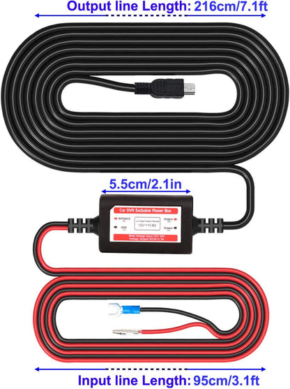 Kit pentru camera de bord cu transformator 12-24V la 5V cu mini USB, cu adaptor circuit suplimentar ACN/ACS/ACU/ACZ si adaptor micro USB, pentru masina, SUV, camion