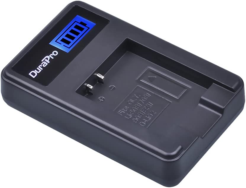 Set 2 acumulatori LI-90B 1270 mAh si incarcator cu display LCD pentru Olympus Tough TG-5, TG Tracker, SH-1, SH-2, SP-100 IHS, Tough TG-1 iHS, Tough TG-2 iHS, Tough TG -3, Camera Tough TG-4,SH60, XZ-2 iHS