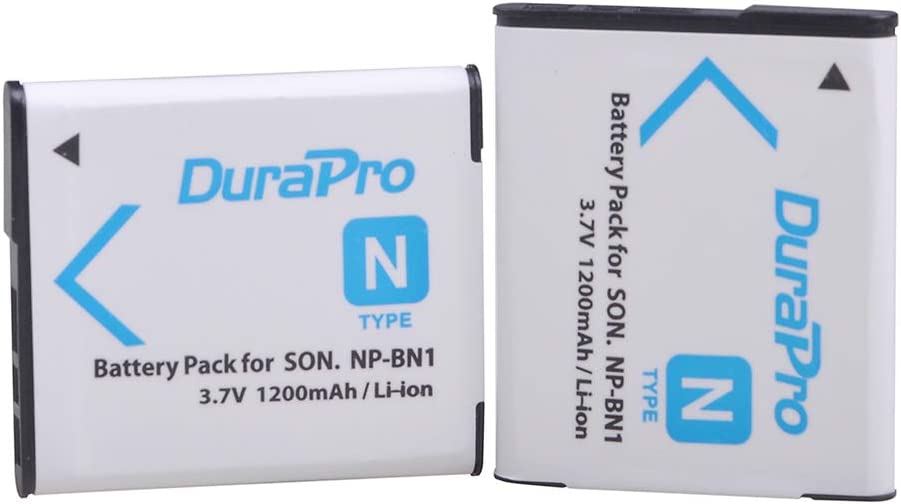 Set de 2 acumulatori NP-BN1 1200 mAh si incarcator cu display LCD, pentru Sony Cyber-Shot DSC-W800, DSC-WX220, DSC-W830, DSC-W810, Sony DSC-QX30, DSC-QX100, DSC-QX10