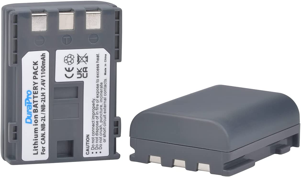 Set de 2 acumulatori NB-2L 1100 mAh si incarcator dual cu ecran LCD si 3 moduri de conectare, pentru Canon EOS 350D 400D MD265 MV960 PowerShot G7 G9 S70 S80 ZR950 ZR960 HG10 HV40
