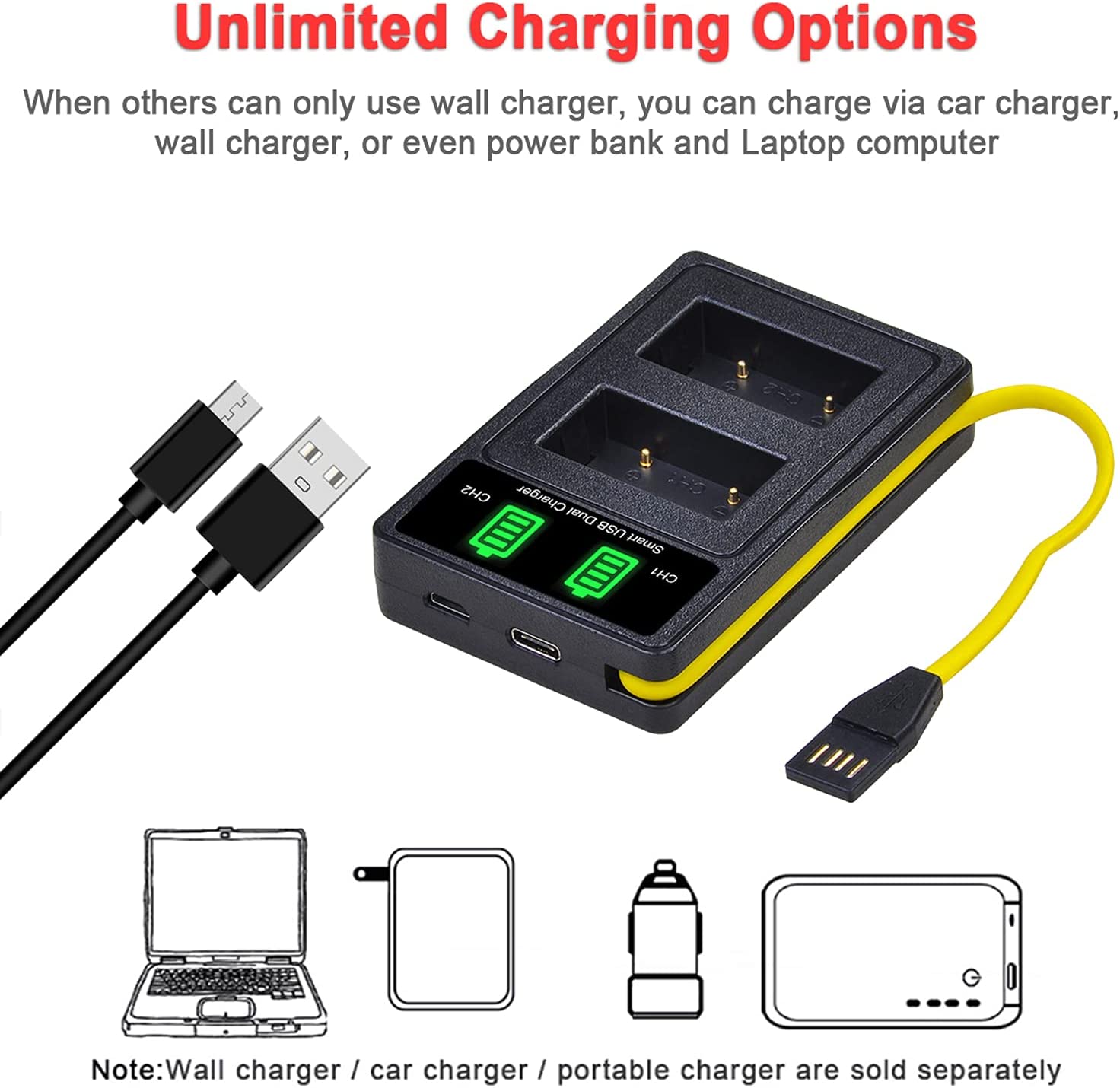 Set de 2 acumulatori NB-2L 1100 mAh si incarcator dual cu ecran LCD si 3 moduri de conectare, pentru Canon EOS 350D 400D MD265 MV960 PowerShot G7 G9 S70 S80 ZR950 ZR960 HG10 HV40