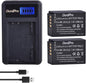 Set de 2 acumulatori EN-EL20 1200 mAh cu incarcator cu display LCD pentru Nikon EN-EL20, EN-EL20a, Nikon Coolpix P1000, Nikon 1 J1/1 J2/1 J3/1 S1/1 V3