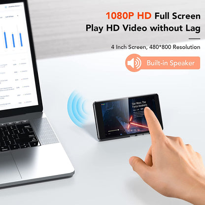 MP4 player WiFi 16 Gb cu camera de 5 megapixeli si touchscreen 4 inch, Bluetooth, cu Android, accepta aplicatii, Spotify, browser, suporta card pana la 128 GB