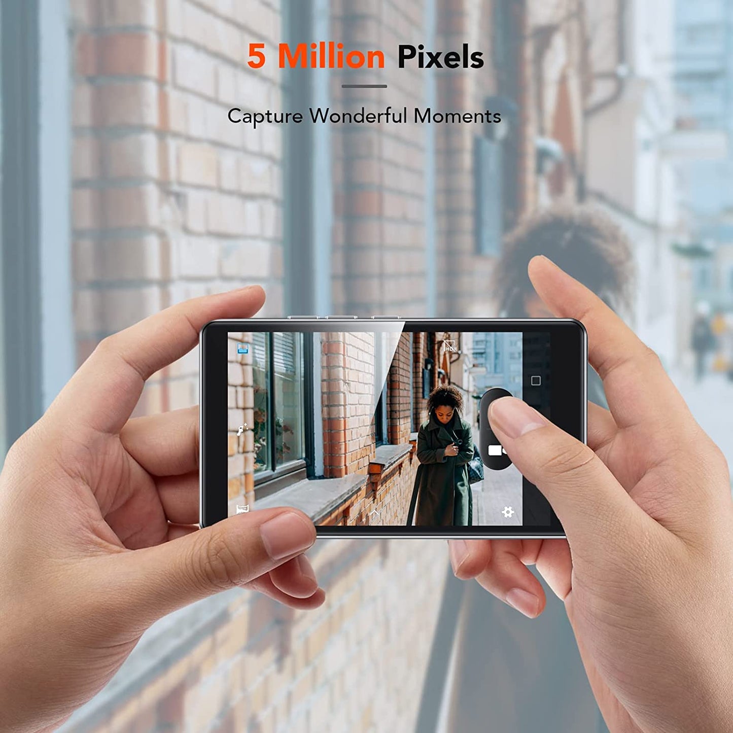 MP4 player WiFi 16 Gb cu camera de 5 megapixeli si touchscreen 4 inch, Bluetooth, cu Android, accepta aplicatii, Spotify, browser, suporta card pana la 128 GB