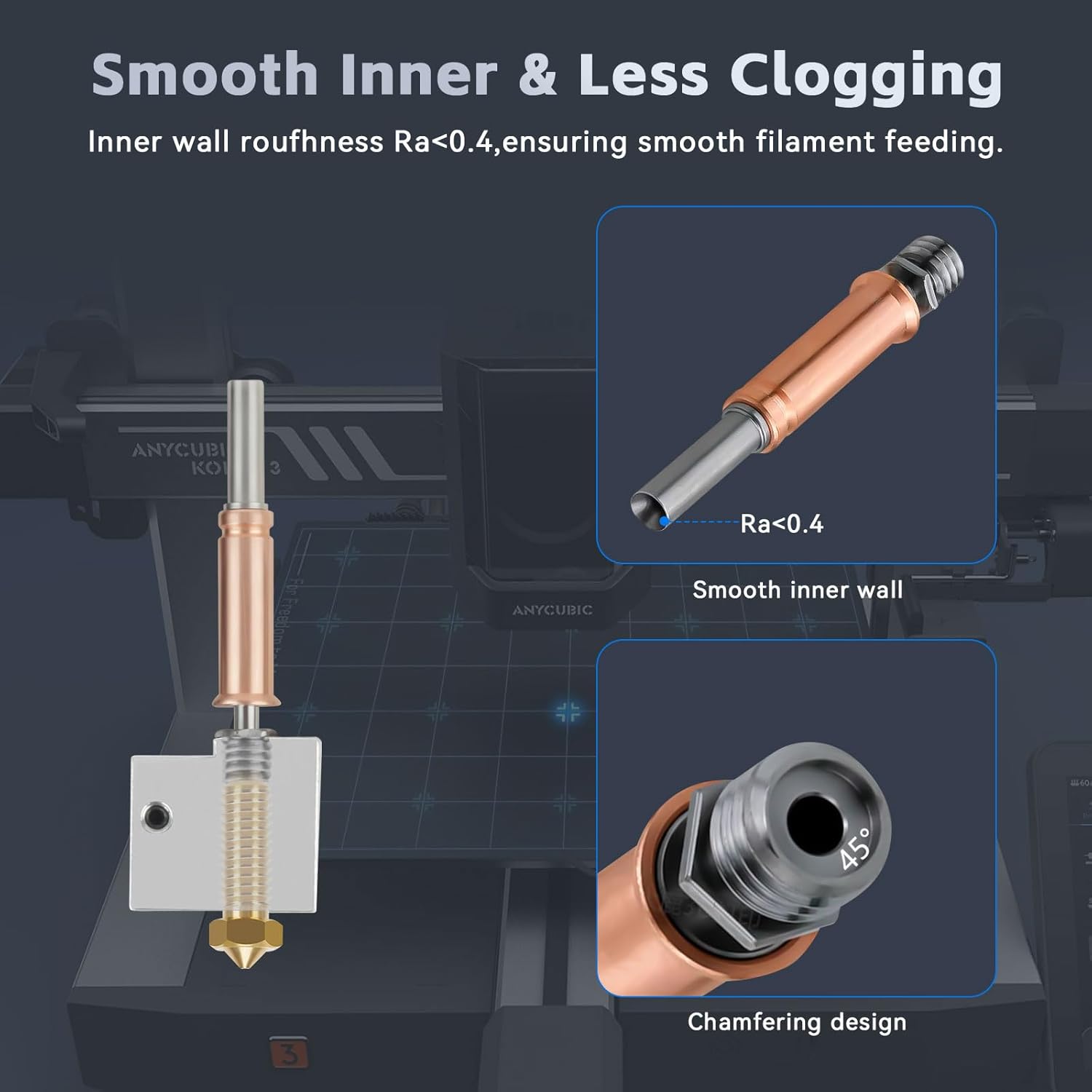 Cap de printare pentru imprimanta 3D Anycubic Kobra 3, hotend cu bloc incalzire si termistor ceramic 24V, husa din silicon, doar pentru cobra 3 si Kobra 3 Combo