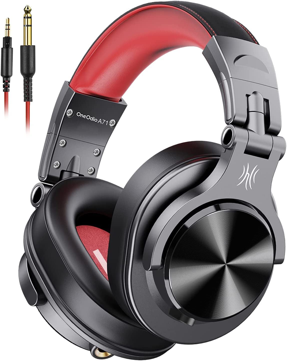 Casti audio DJ profesionale, Over Ear, cu mufa 3.5mm si mufa 6.35mm, multifunctionale, pentru mixer, instrumente electrice, OneOdio A71