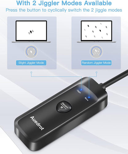 Mouse jiggler USB cu 2 moduri de miscare a cursorului, Plug & Play, cu buton pornit/oprit, fara driver
