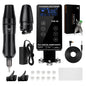 Set de tatuaj profesional cu masina de tatuat rotativa cu 2 motoare interschimbabile si sursa cu butoane tactile si ecran LCD, ace si cupe pentru vopsea
