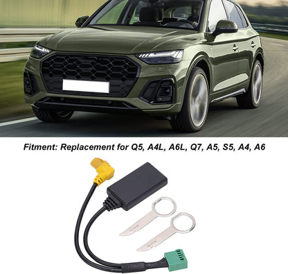Adaptor Bluetooth 5.0 MMI 3G AMI 12 Pini, receptor multimedia pentru Audi A4 A6 Q5 Q7 A5 S5