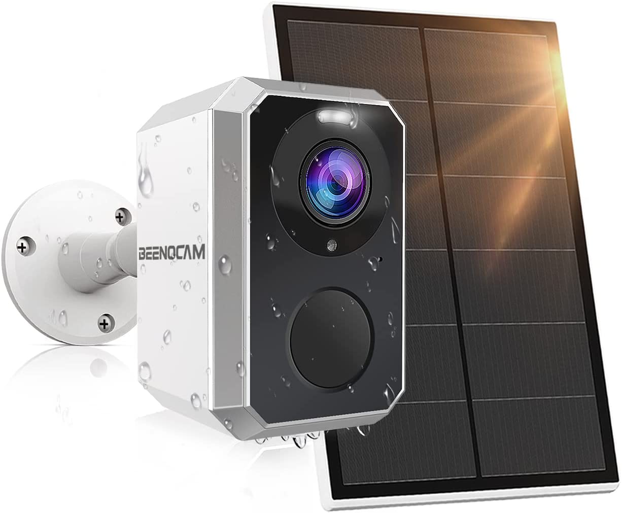 Camera de supraveghere WiFi cu panou solar, HD 1296P, nightvision, detectie de miscare PIR, impermeabila IP66, sunet bidirectional, alarma, control prin aplicatie