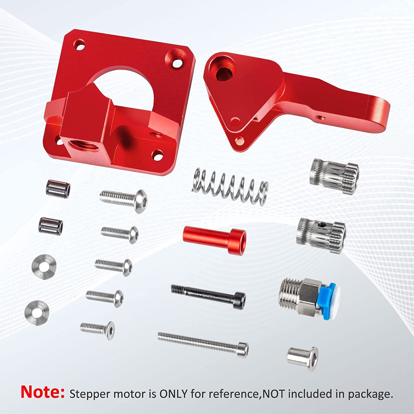 Extruder imprimata 3d, Dual Gear, din metal, cu arc de tensionare, pentru Ender 3 V2, Ender 3 Pro, Ender 3 Neo Series, Ender 5 Series, CR10, Voxelab Aquila 3D Printer, TPU acceptat