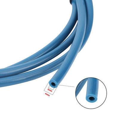 Tub teflon de 1m, pentru filament 1.75 mm de imprimanta 3D, furtun PTFE cu fitinguri pneumatice 2 x PC4-M6 si 2 x PC4-M10 si taietor de tub, pentru Ender 3/3 Pro/5/CR-10/10S