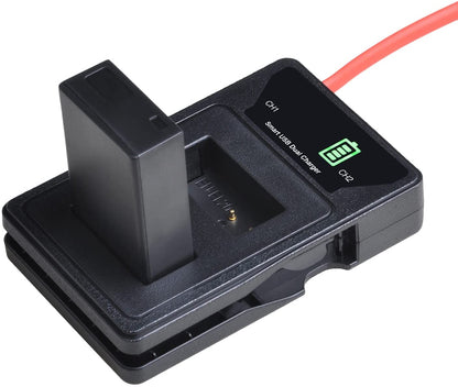 Set 2 acumulatori EN-EL20 si incarcatori cu display LCD, 1200 mAh, 7.4 V, compatibili cu Nikon EN-EL20, EN-EL20a; Nikon 1 J1, Nikon 1 J2, Nikon 1 J3, Nikon 1 S1, Nikon 1 V3, Nikon Coolpix A, Nikon 1 AW1