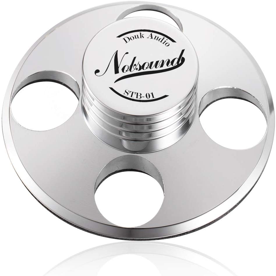 Stabilizator disc vinyl, puck metalic pentru pick-up Nobsound STB-01, argintiu