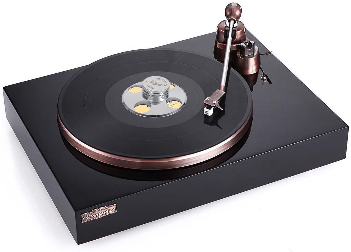 Stabilizator disc vinyl, puck metalic pentru pick-up Nobsound STB-01, argintiu