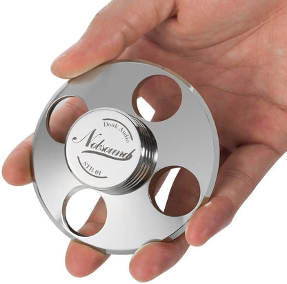Stabilizator disc vinyl, puck metalic pentru pick-up Nobsound STB-01, argintiu