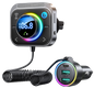 Modulator FM cu Bluetooth 5.3, cu incarcator rapid 30W PD si QC 18W, Jack 3.5mm, slot card, sunet Stereo HiFi, Bass-Boost, functie handsfree, Joyroom