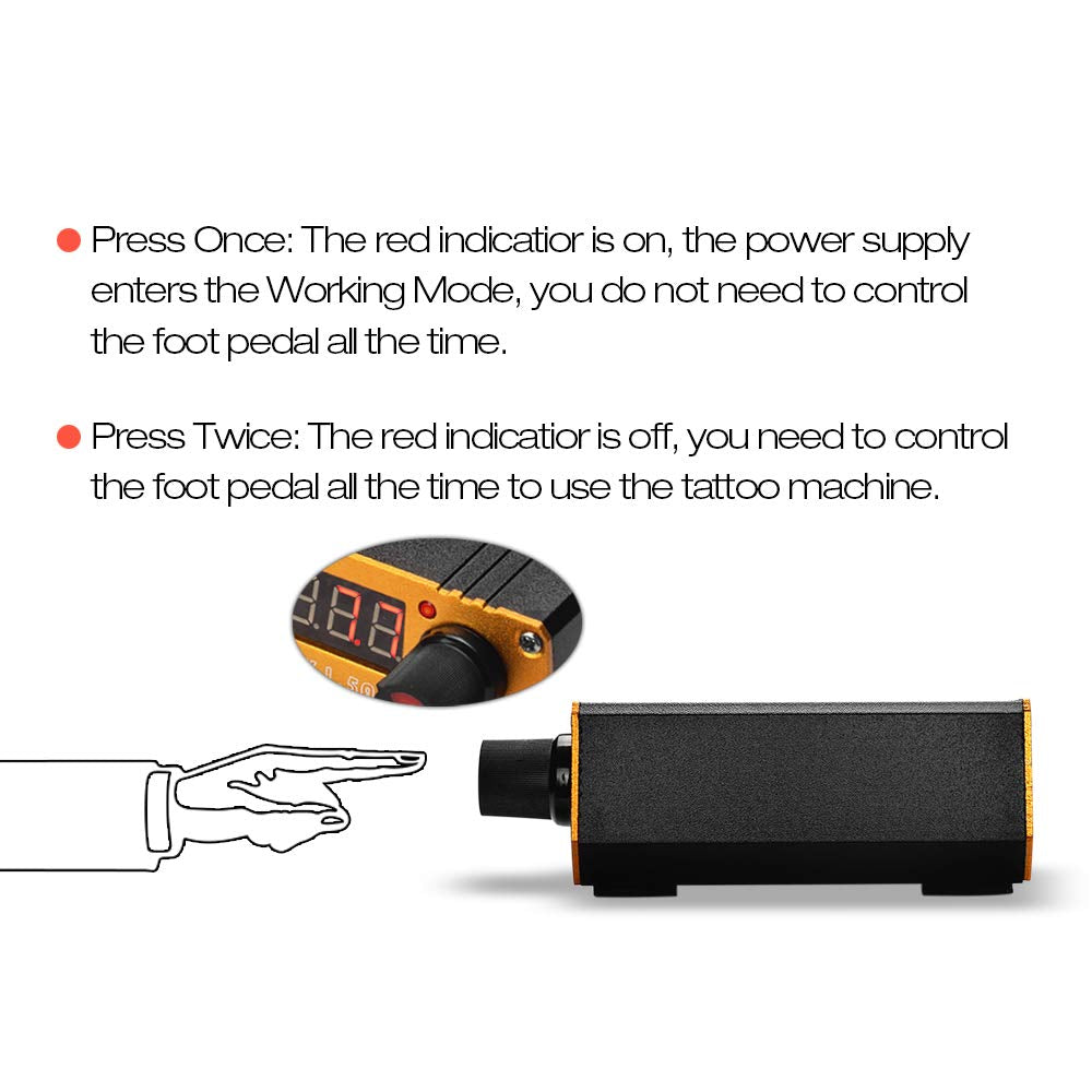 Sursa de alimentare LCD pentru aparat de tatuat, 23W 18V, voltaj reglabil, cu carcasa metalica, dimensiuni reduse, Atomus