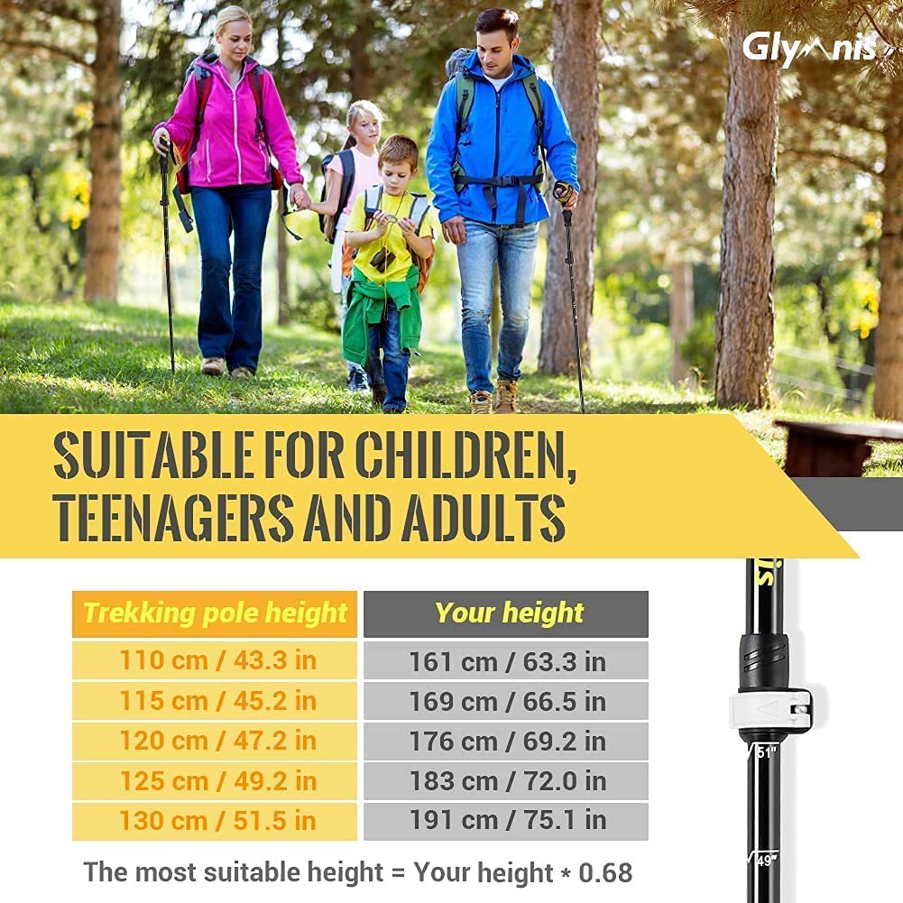 Set 2 bete de trekking pliabile, ajustabile 110 cm - 130 cm, din aliaj de aluminiu, cu maner din spuma, husa de depozitare si transport, cu accesorii