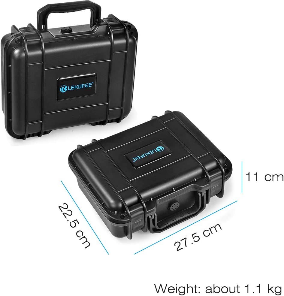 Geanta de depozitare si transport pentru drona DJI Mini 2 si acesorii Mavic Mini 2, cu exterior dur din PP si interior din burete elastic, neagra