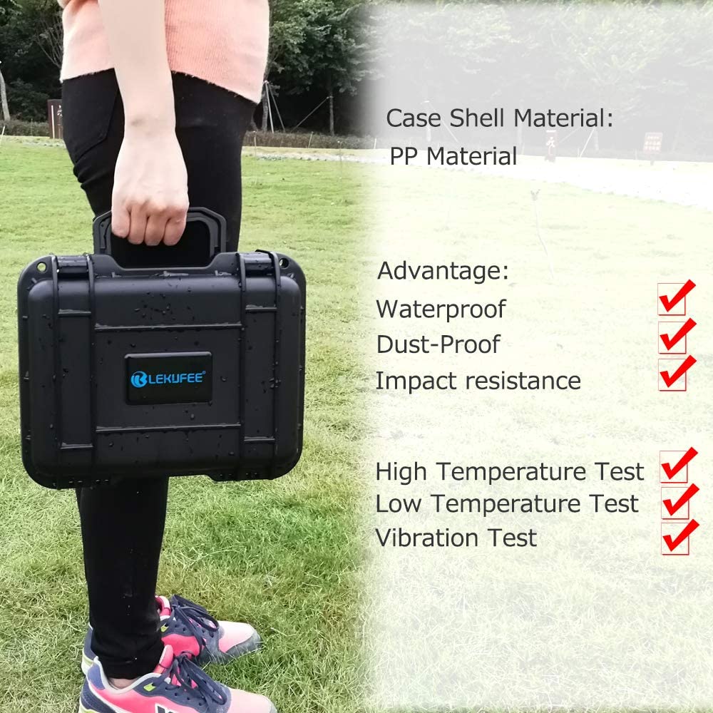 Geanta de depozitare si transport pentru drona DJI Mini 2 si acesorii Mavic Mini 2, cu exterior dur din PP si interior din burete elastic, neagra