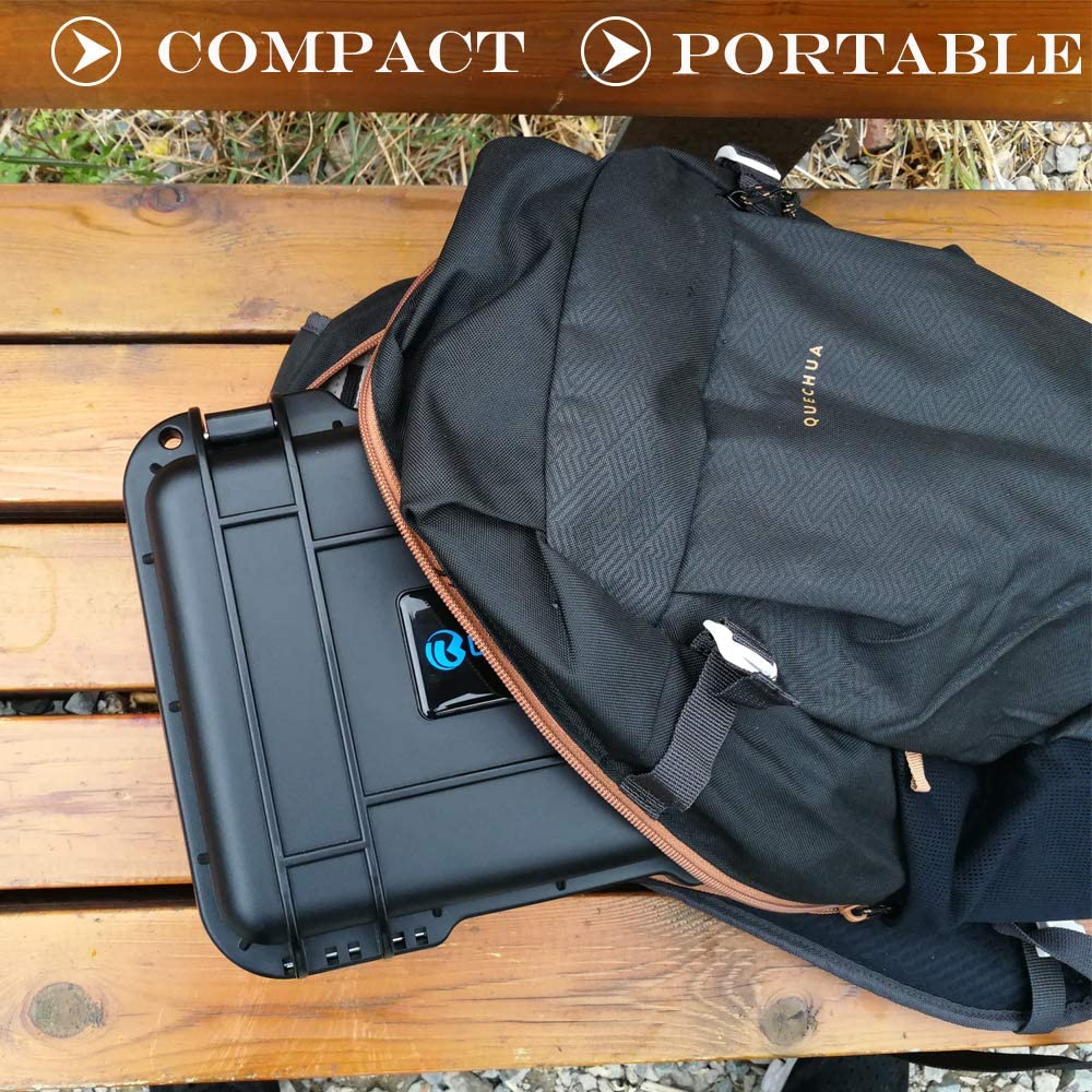 Geanta de depozitare si transport pentru drona DJI Mini 2 si acesorii Mavic Mini 2, cu exterior dur din PP si interior din burete elastic, neagra