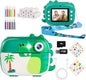 Camera foto instant pentru copii, camera instantanee cu functie printare, video HD 1080P, blit, functie MP3 Player, jocuri incorporate, slot card, cu 7 role hartie incluse