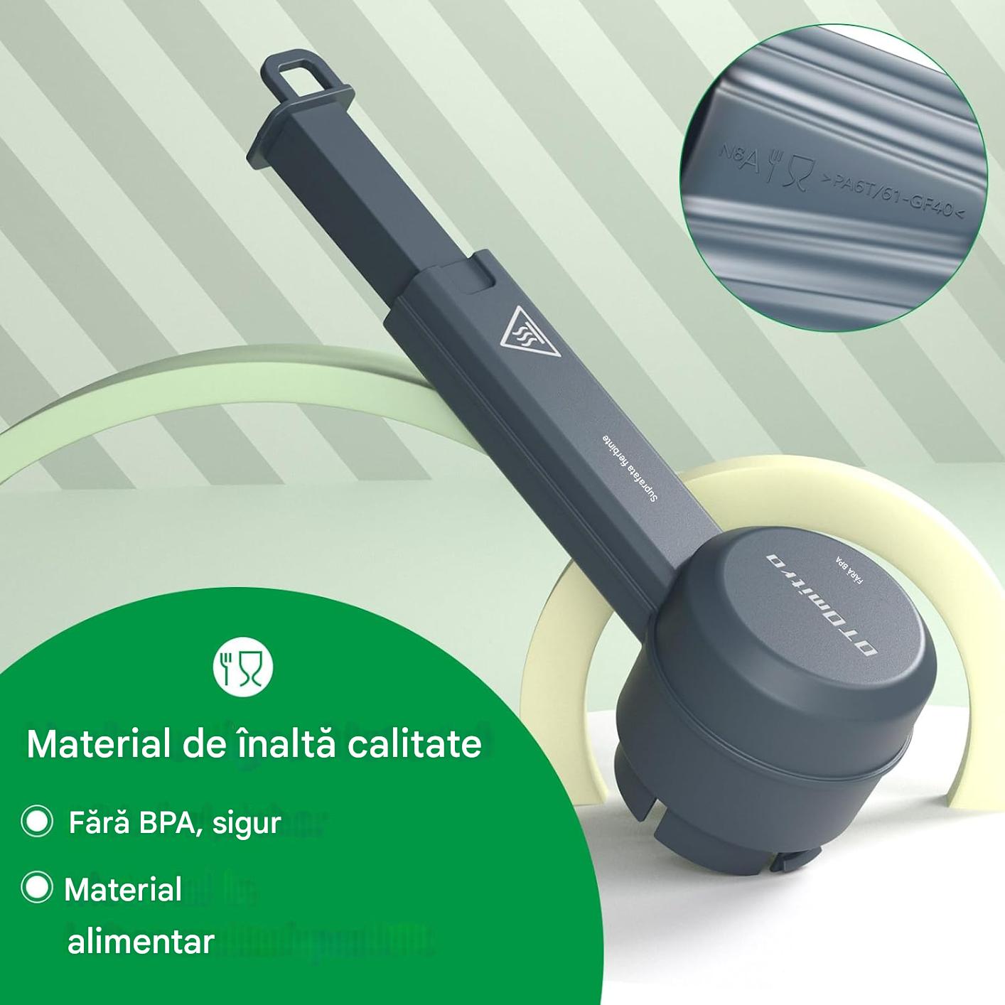 Adaptor de aburi, accesoriu pentru Thermomix TM5 TM6 TM31 TM21, deflector rotativ 360°, fara BPA, deviator de aburi, gri