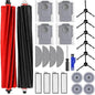 Set 26 accesorii pentru aspirator, compatibile cu Roborock S8 MaxV Ultra cu 2 perii principale, 4 saci de praf, 4 servetele, 4 stergatoare laterale, 4 filtre, 6 perii laterale, 1 perie de curatare si 1 surubelnita