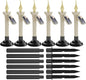 Set de 6 lampi solare LED stil lumanare, cu panou solar, impermeabile, lumanari fara flacara cu tarus de fixare in pamant