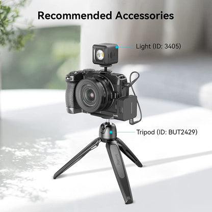 Placa de montare tip L, bracket cu eliberare rapida tip Arca pentru Nikon Z 30, din aluminiu, reglare orizontala si verticala, cu filete 1/4", Smallrig 3860