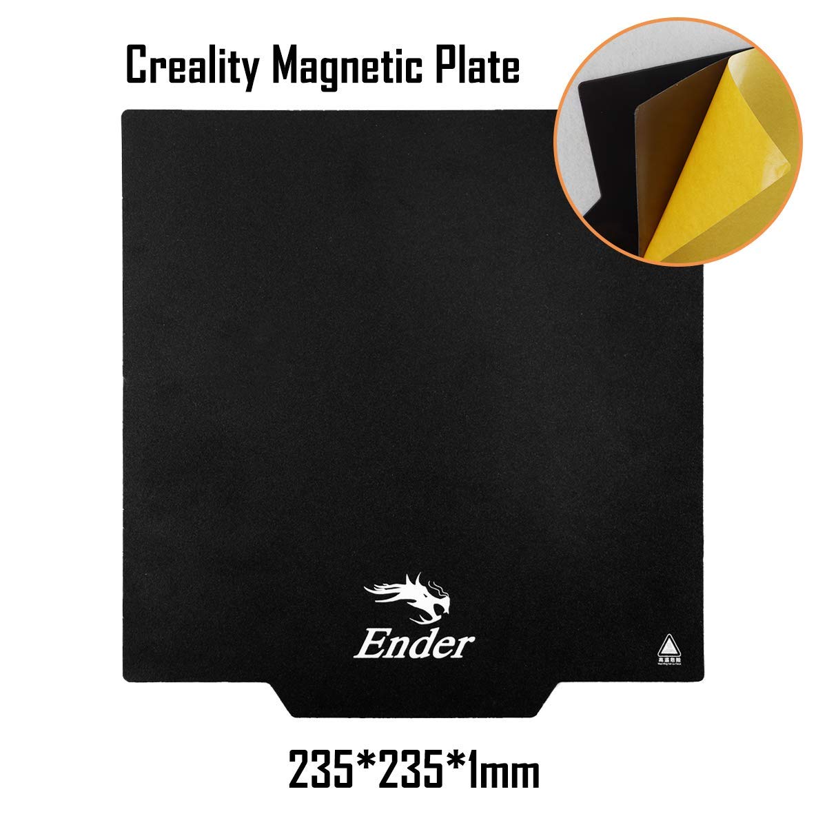 Suprafata de printare magnetica Creality Ender, 235 x 235 mm, platforma pentru imprimanta 3D Ender 3 / Ender 3 Pro / Ender 3 V2 / Ender 5 / CR20 / CR20 Pro