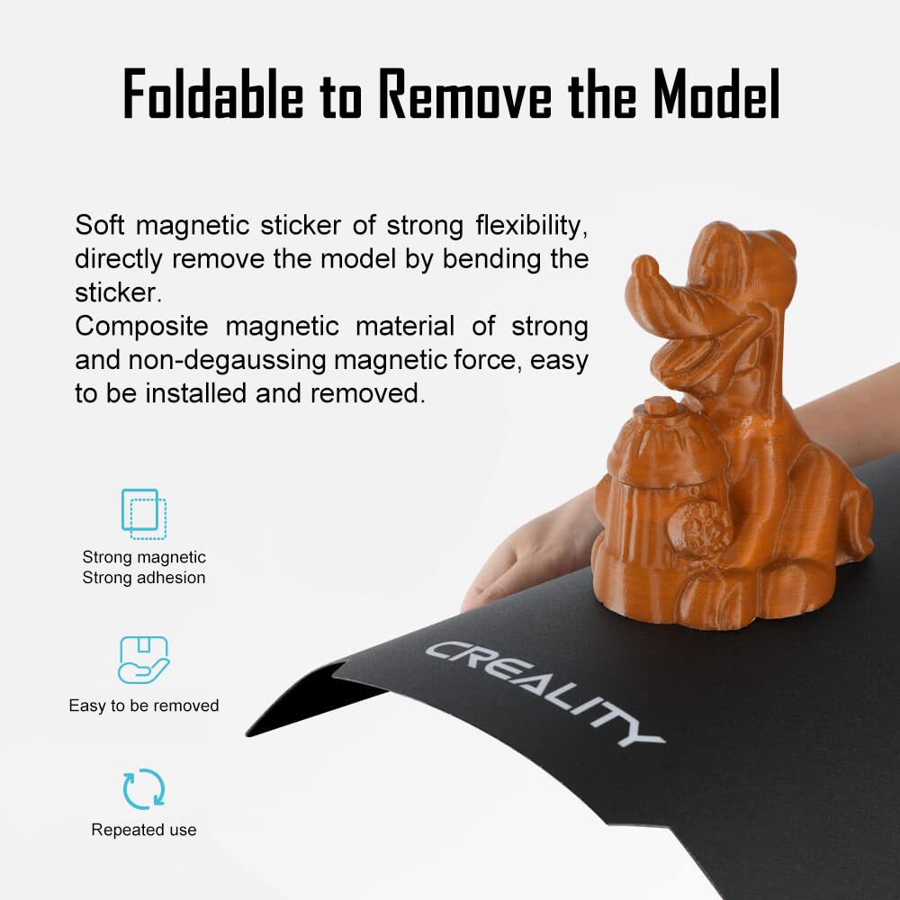 Suprafata de printare magnetica Creality Ender, 235 x 235 mm, platforma pentru imprimanta 3D Ender 3 / Ender 3 Pro / Ender 3 V2 / Ender 5 / CR20 / CR20 Pro