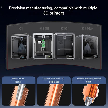Kit cap de printare, Hotend imprimanta 3D Creality K1 Max / K1 / K1 SE / K1C, incalzitor ceramic, suporta pana la 300 °C, viteza mare de printare pana la 600 mm/s