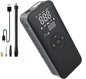 Mini compresor auto smart, portabil, 10 bari, pompa cu acumulator de 2000 mAh, cu afisaj LCD, lanterna LED, pentru masina, motocicleta, bicicleta, minge