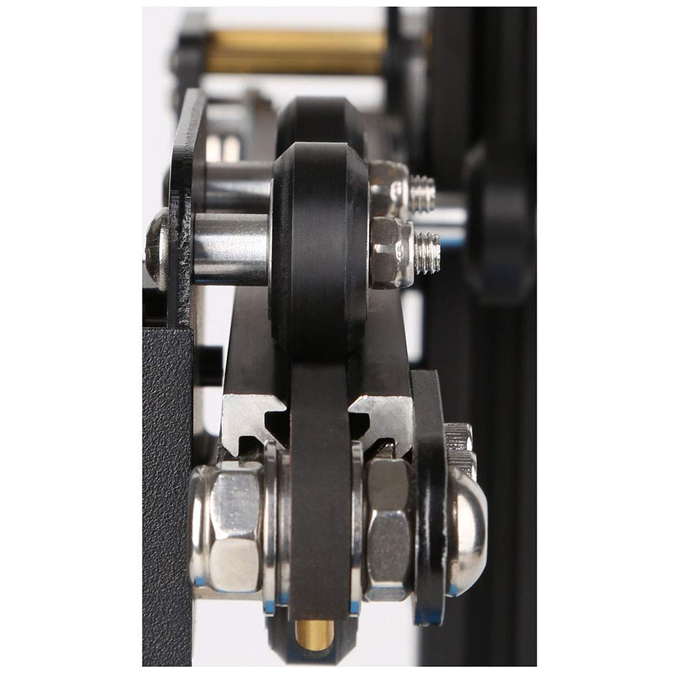 Set 10 roti cu rulment pentru imprimanta 3D, 24/10.2 mm, roata cu rulare Fante in V, R142, negru pentru Creality Ender 3, CR-10, CR-10S
